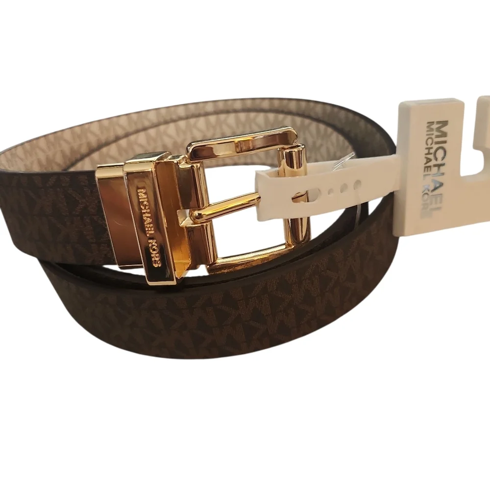 NWT, Women's MK Twist, Reversible, Brown Belt, Sz M - Picture 8 of 9